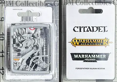 Warhammer 40K Space Marine Salamanders FORGEFATHER VULKAN HE'STAN New In Box NIB • $118.01