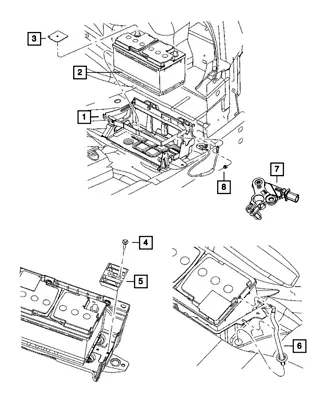 New Genuine Mopar Battery Storage 2011-2024 OE BBH8A001AA • $346.91