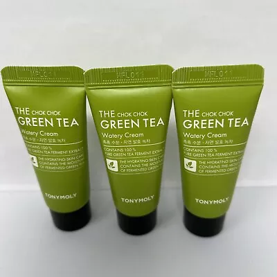 3 X TONY MOLY The Chok Chok Green Tea Watery Cream 0.5 Oz X134 • $12.95