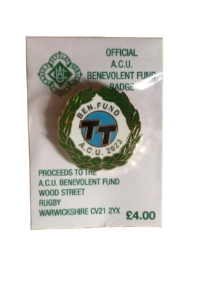 £5.59 • Buy Isle Of Man TT Races - 2023 Official A.C.U. Benevolent Fund Pin Badge