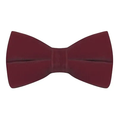 Luxury Burgundy Velvet Bow Tie • £11.99
