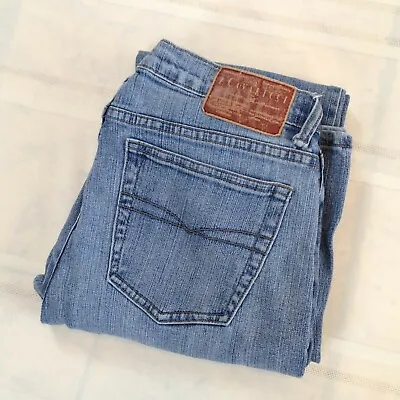$37 • Buy Z. CAVARICCI Vintage Light Wash Mid-Rise Straight Leg Denim Jeans Women's 12