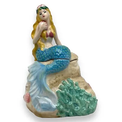 Cracker Barrel Mermaid Cookie Jar Costal Sea Fantasy Mystical Nautical 12” RARE • $19.95