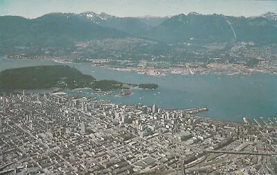Aerial View Of Downtown Vancouver B. C. Canada Postcard • $3.95