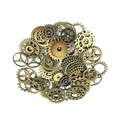 20pcs Bronze Watch Parts Steampunk Cyberpunnk Cogs Gears DIY Jewelry Crafts A • $9.75