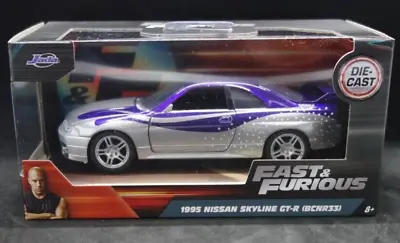 JADA Fast And The Furious Tokyo Drift 1995 Nissan Skyline GT-R R33 1:32 • $34.99