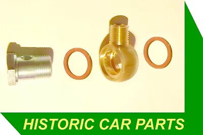 FUEL PUMP Connection HOLLOW BOLT  BANJO & SEALS For MGBGT MGB Roadster 1964-76 • $53.53