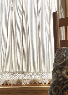 Heritage Lace Chelsea Panel 48x63 Ecru Pinstripes • £77.20