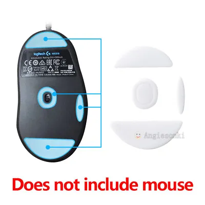 2 Sets Rounded Curved Edges Mouse Feet Skates For Logitech G400 G400S MX518 Mice • $8.99