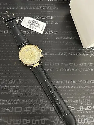 NWT Michael Kors MK2433 39mm Ladies Sawyer Black Leather Watch • $178