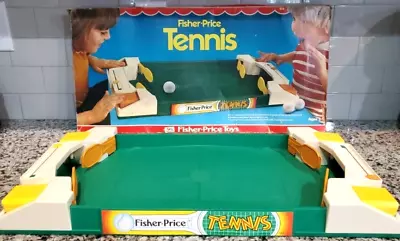 Vintage 1976 Fisher-Price Tennis Table Top Game In Original Box #184 • $19.99