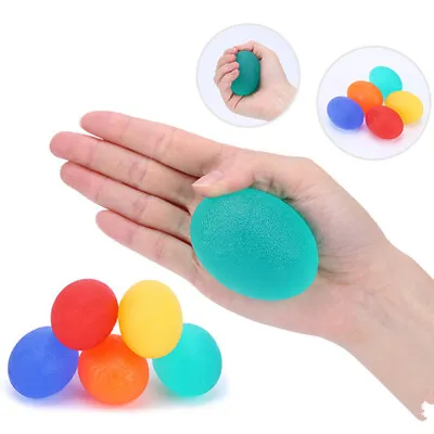 Anti Stress Ball Hand Exercise Muscle Strength Stress Relief Therapy 5pcs Set • £6.89