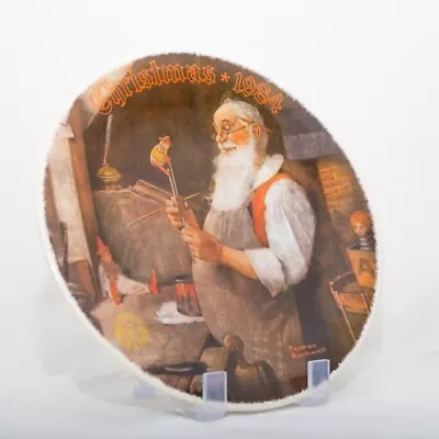 Vintage Norman Rockwell”Santa In His Workshop”(1984)LimitedCollector Plate COA • $4.99