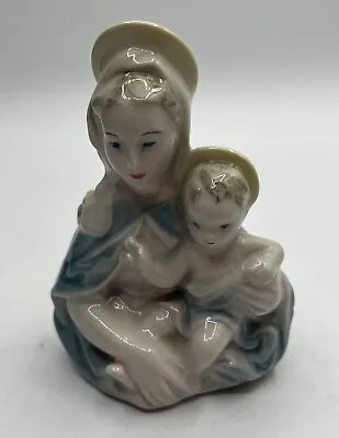 $30 • Buy Vintage Goldscheider Mary With Jesus Figurine “Madonna  Bust Sculpture Figure