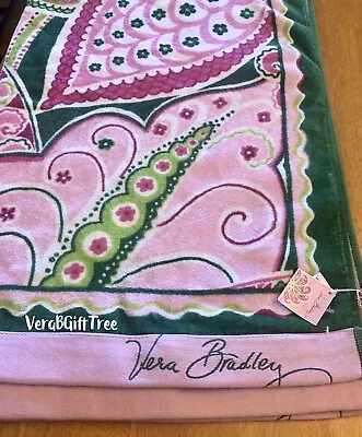 Vera Bradley PINWHEEL PINK Beach Towel Oversized RARE Breast Cancer Pattern NWT • $79.60