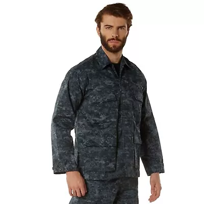 Rothco Midnight Digital Camo BDU Shirt - Men's Long Sleeve BDU Camo Shirt/Jacket • $39.99