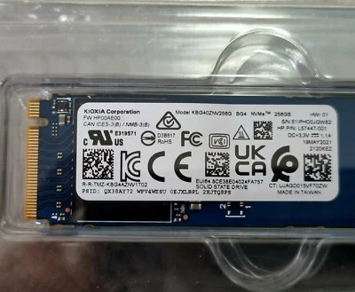 $22.90 • Buy TOSHIBA KIOXIA 256GB M.2 2280 3D PCIe NVMe SSD *NEW*