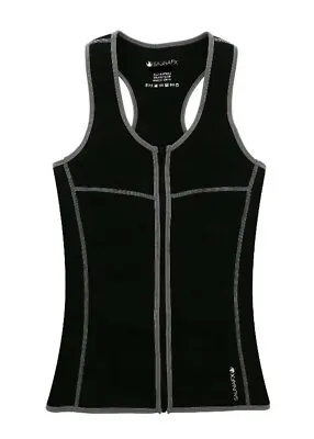 Womens Neoprene Sauna Vest SaunaFX Slimming Workout Abs Body Shaper XL Workout   • £9.69