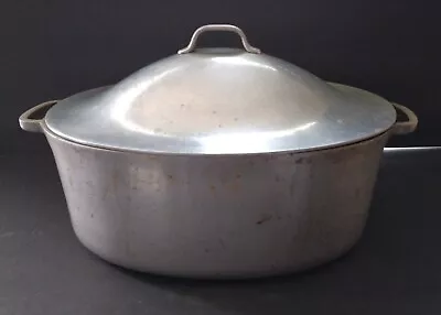 VTG Super Maid Aluminum Cookware Dutch Oven Roaster With Lid Oval 12x9x5 Vintage • $36