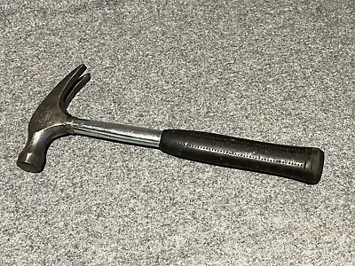 Vintage Stanley 16 Oz  All Steel Claw Framing Hammer With Rubber Grip • $7.95