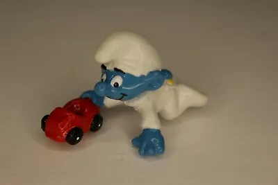 NEW Vintage Baby Smurf With Red Toy Car Figure Peyo Schleich • $9.99