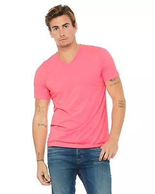 Bella + Canvas Unisex Jersey Short Sleeve V-Neck T-Shirt 3005 Retail Fit XS-3XL  • $17.59