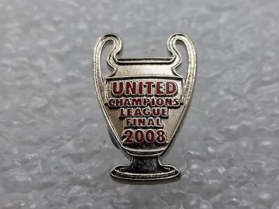 Manchester United Final Winners 2008 Pin Badge MUFC Man Utd Treble Man U Rare  • £12.90