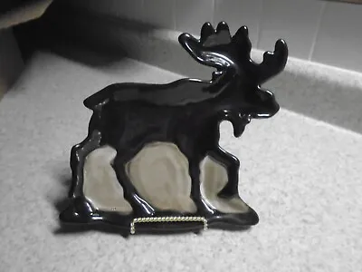 Woodland HOME Studio Collection Brown Moose  Platter Bowl Plate & Stand Cabin • $21.99