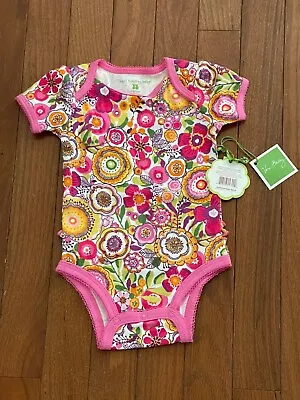 NWT Vera Bradley Baby Clementine Ruffle Bodysuit Size 0-3 Months • $24