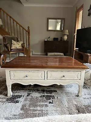 Laura Ashley Bramley Coffee Table French Style Cream Painted.  • £175