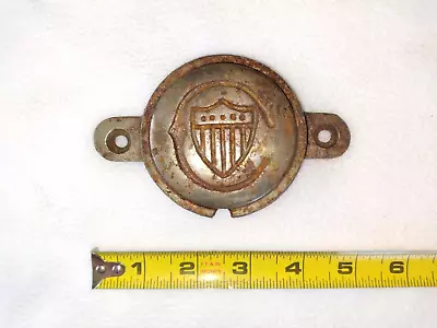 Vintage Stove Plaque Cast Iron Shield Badge Emblem • $20