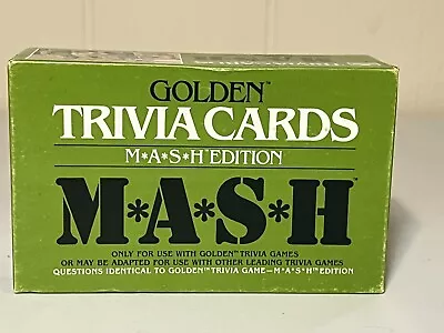 Golden Trivia Cards M*A*S*H Edition #4156 (1984) • $16.99