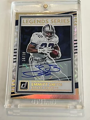 2020 Donruss Legends Series Autographs Emmitt Smith GOLD 10/10  HOF SSP Cowboys • $41