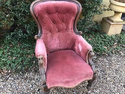 £95 • Buy Antique Button Back Armchair