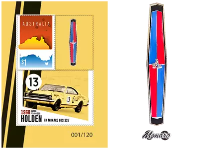 $199.99 • Buy 2018 Impressions Holden Monaro GTS 327 Badge, Sheetlet & Pin Set ONLY 120