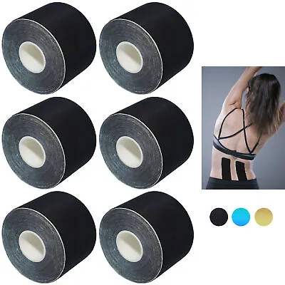 6 Rolls Sports Kinesiology Tape Athletic Adhesive Muscle Therapy Bandage 2yds • $18.72