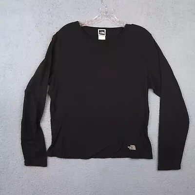 £12.50 • Buy Vintage North Face Pullover Base Layer Women's Size L  Black Top