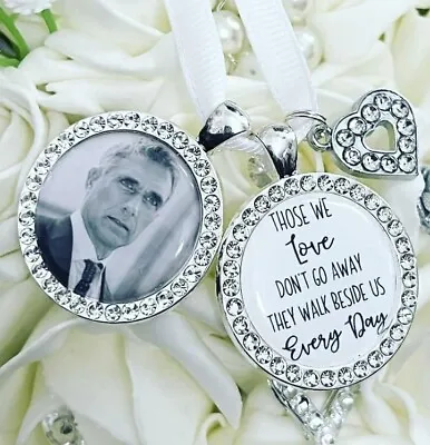 Wedding Bouquet Memory Photo Charm - Those We Love Don't Go Away • £10.95