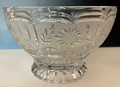 Lead Kristal Zajecar Bowl Made In Yugoslavia Crystal Frosted Footed Dish • $20