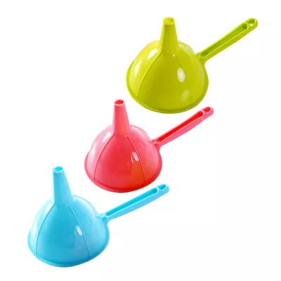 3 Pcs Funnel For Kitchen Use Plastic Perfume Funnel Small Funnel For Oil • $7.94