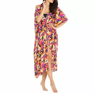 NEW L'Agent By Agent Provocateur HOLLY Cutout Caftan Purple Pink Cover Up • $115.95