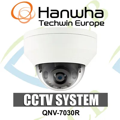 Samsung Qnv-7030r 4mp Full Hd Outdoor Ir Led 6mm Poe Cctv Security Dome Camera • £194.95