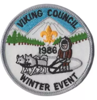 1986 Viking Council Winter Event BSA Patch GR Bdr. [VA-3120] • $5.95