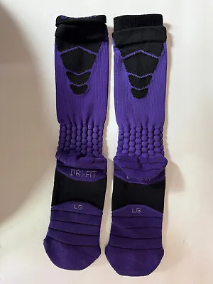 Nike Elite Vapor Crew Football Socks Men Purple Black PSX311 501 (1 Pair) • $21.60