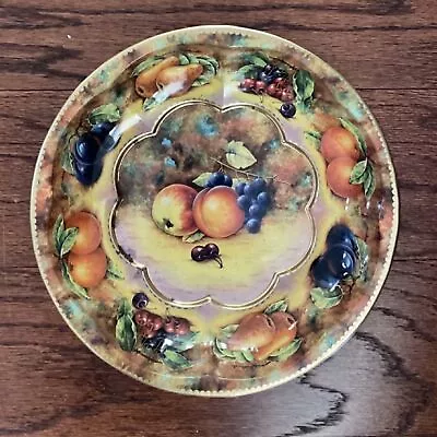 Daher Decorated Ware Metal Bowl Fruit Design 10  Diameter • $15