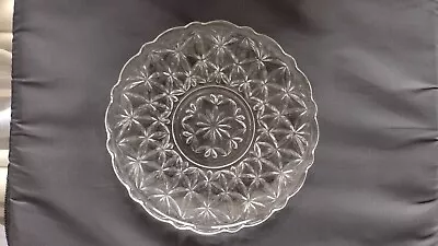 Vintage Crystal Round Dessert Plate/Tapas Plate • $14.99