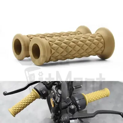 Motorcycle 7/8  1  Hand Grips Soft Rubber Universal For Cafe Racer ATV Dirt Bike • $9.64