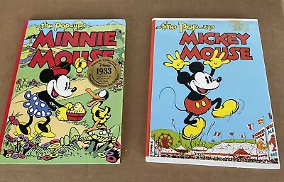 2 Disney The Pop Up Mickey & Minnie  Mouse Book 1993  Reprint Of 1933 • $20