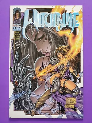 Witchblade #3 (NM) Signed: Michael Turner David Wohl Dennis Heisler (1996) • $40