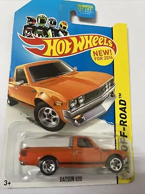 Hot Wheels HW Off Road Datsun 620 Pickup Truck 2014 #139  Orange New In Package • $6.80